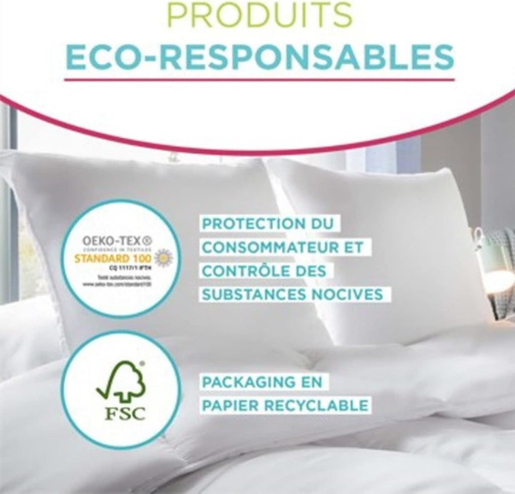 Blanrève Husă de plapumă Imprimată sau simplă, Temperată, Pentru pat single, Ecologică, Ușor de întreținut, 140 X 200 Cm, Alb, Gri Plapumi si pilote Naty Shop