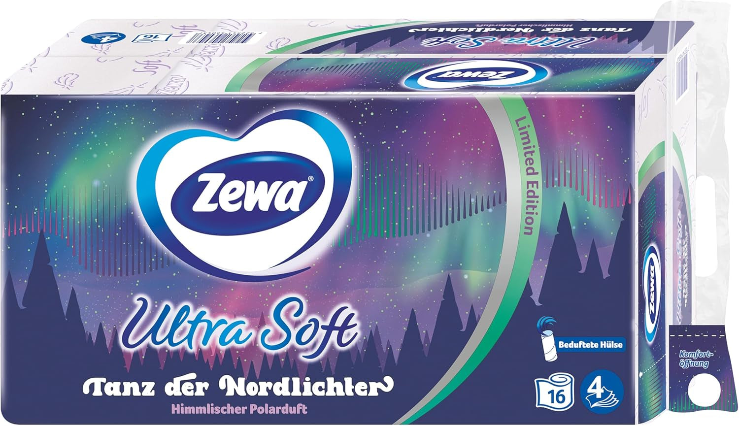 Hârtie igienică Zewa Ultra Soft Limited Edition, pachet vrac, 3 X 16 role 39113 Light