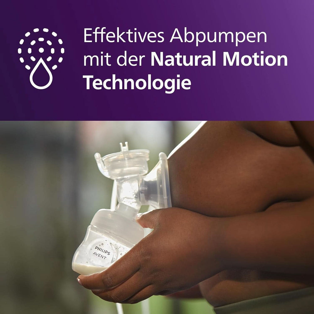 Elektronische Philips Avent Einzelmilchpumpe Premium - Mit Natural Motion Technologie, Wiederaufladbarem Akku, Timer-Anzeige (Modell SCF396/31) Accesorios Alimentación y Lactancia Bebe Naty Shop