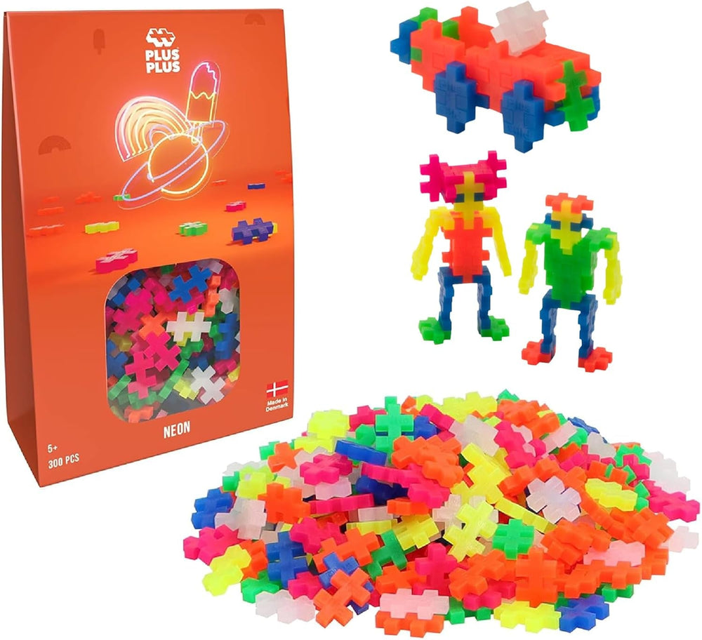 Plus-Plus 9604262 Geniales Konstruktionsspielzeug, Regenbogen, Kreativ-Bausteine Tube, 240 Teile