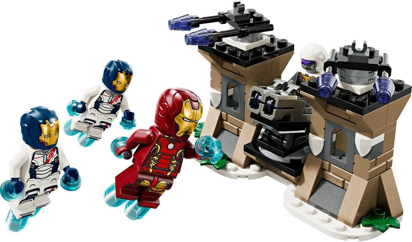 LEGO Marvel Iron Man y Legión de Hierro vs. Soldado Hydra, juguete de construcción de Los Vengadores, juego creativo para niños y fanáticos de los superhéroes, regalo para niños y niñas de 6 años 76288 Juegos de construcción Besuche den LEGO-Store