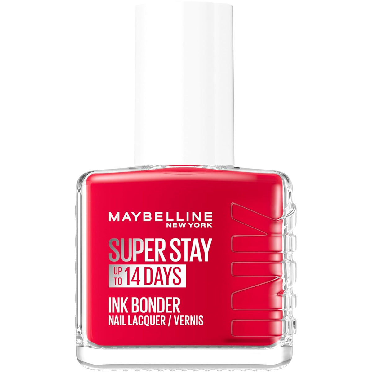 Maybelline New York Super Stay Ink Bonder 008 Passionate Red - esmalte de uñas de larga duración para uñas fuertes y color intenso, 12,3 ml