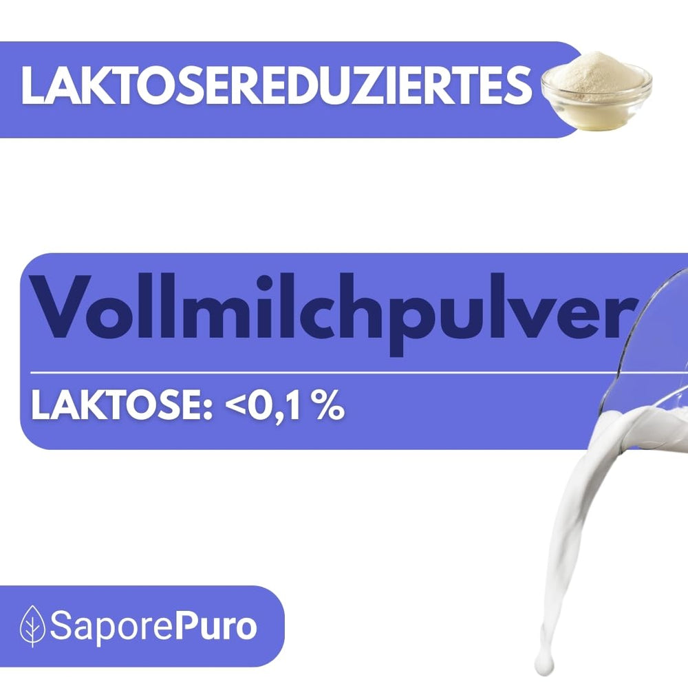 Laktosefreies Vollmilchpulver 1 kg | Hohe Löslichkeit | Ideal para repostería, pan y alimentación Uso profesional e industrial Sin lactosa Sin gluten