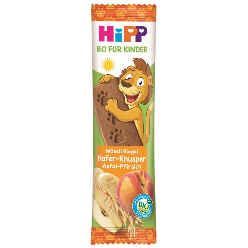 Hipp Bio-Riegel Müesli-Freund Elefant Butterkeks en Apfel-Vanille, paquete de 24 unidades (24 x 20 g) Madre e hijo Naty Shop 20 g (paquete de 24 unidades) Haf./Apfel-Pfirs.