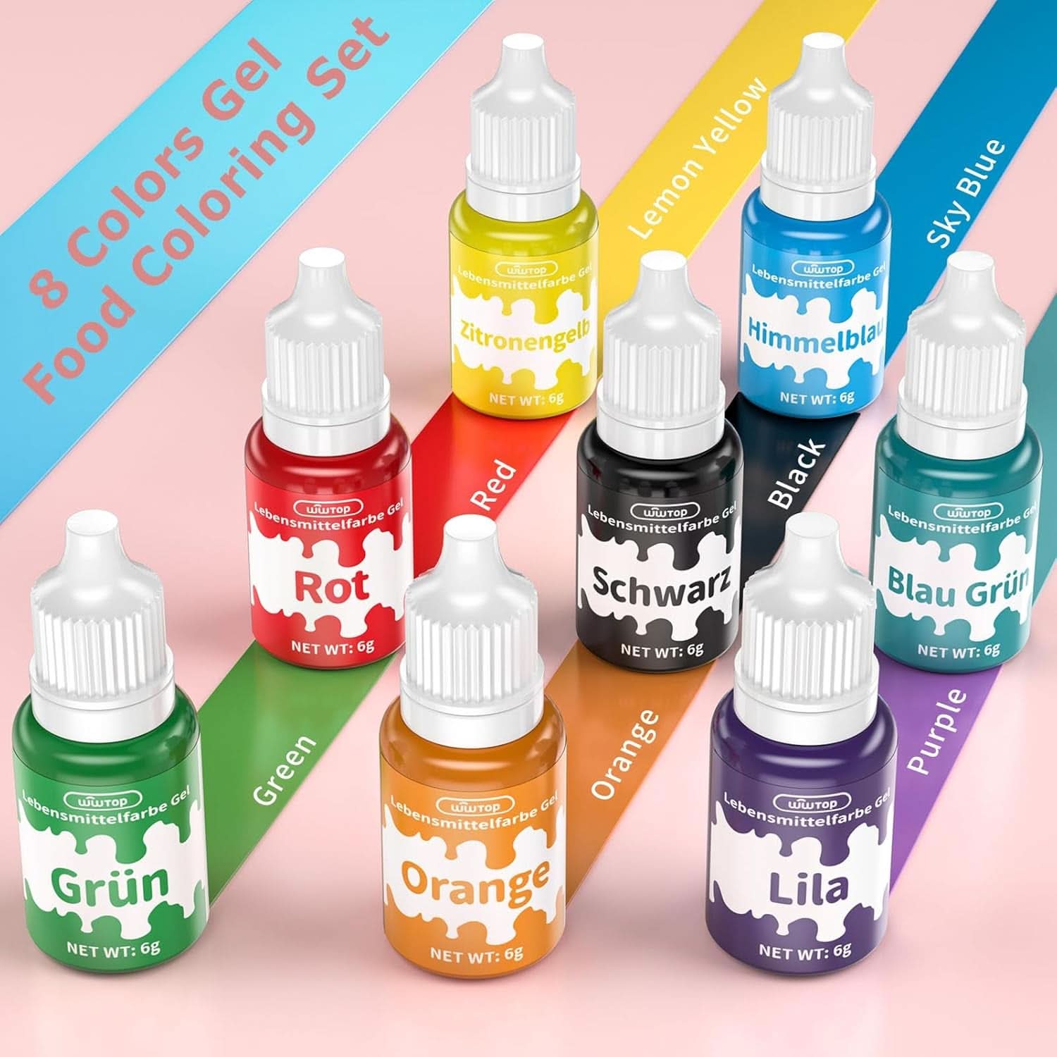 Coloranti alimentari gel, 6 grame sau 10 grame Naty Shop