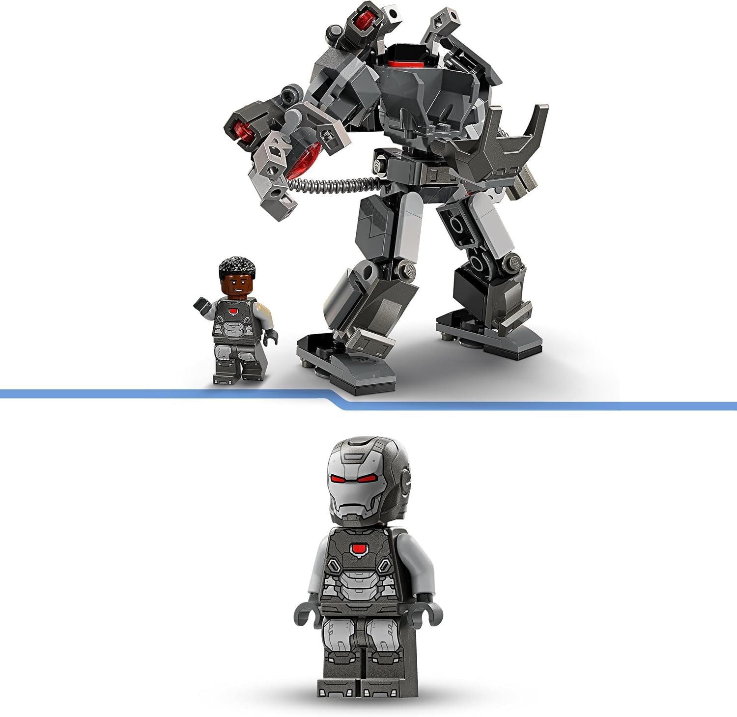 LEGO Marvel Máquina de Guerra Mech, Superhéroe de 3 disparos, juguete para construir para niños, figura de acción legendaria del MCU, regalo para niños y niñas de 6 años, 76277 Juegos de construcción Beuche den LEGO-Store