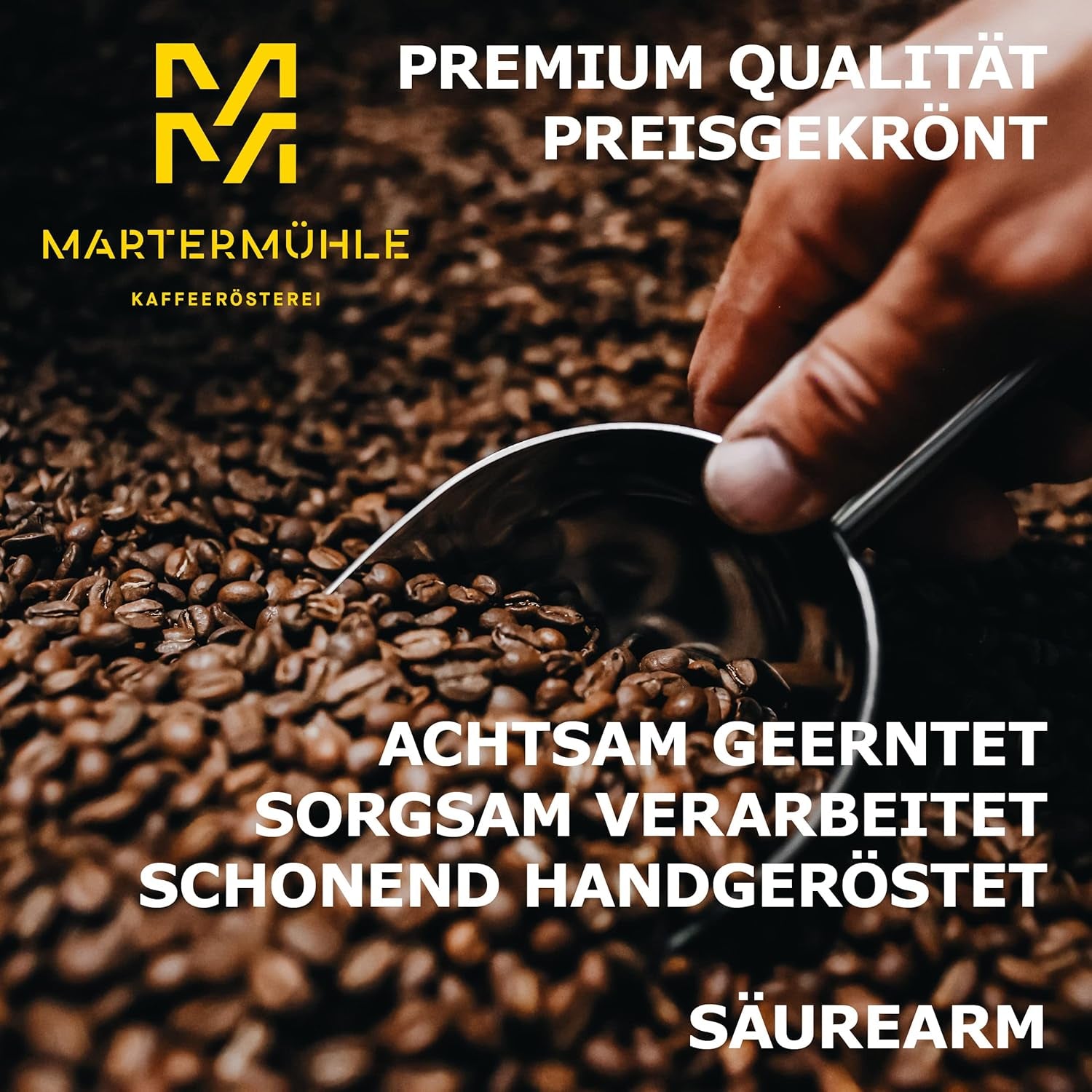 Martermühle Caffè Autostrada Espressobohnen 500g kräftig I Arabica/Robusta I Aromen: Nougat, Zartbitterschokolade I Ganze Espresso-Bohnen schonend geröstet, säurearm