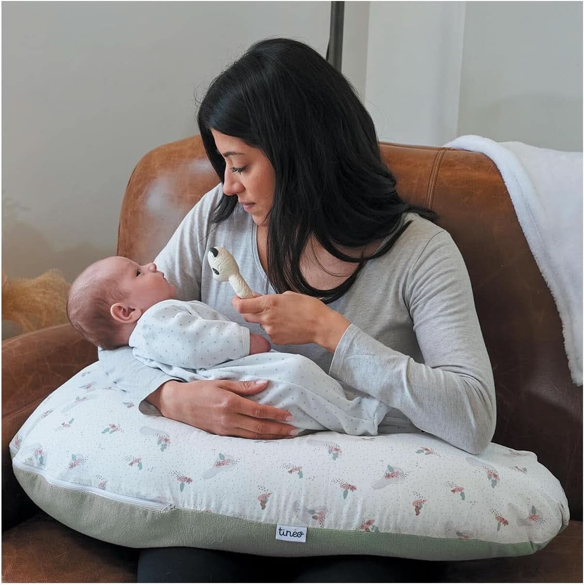 Almohada de embarazo - Almohada de lactancia - Almohada multifuncional 2 en 1 - Funda desenfundable 78 X 44 cm Accesorios Alimentación y Lactancia Bebe Naty Shop