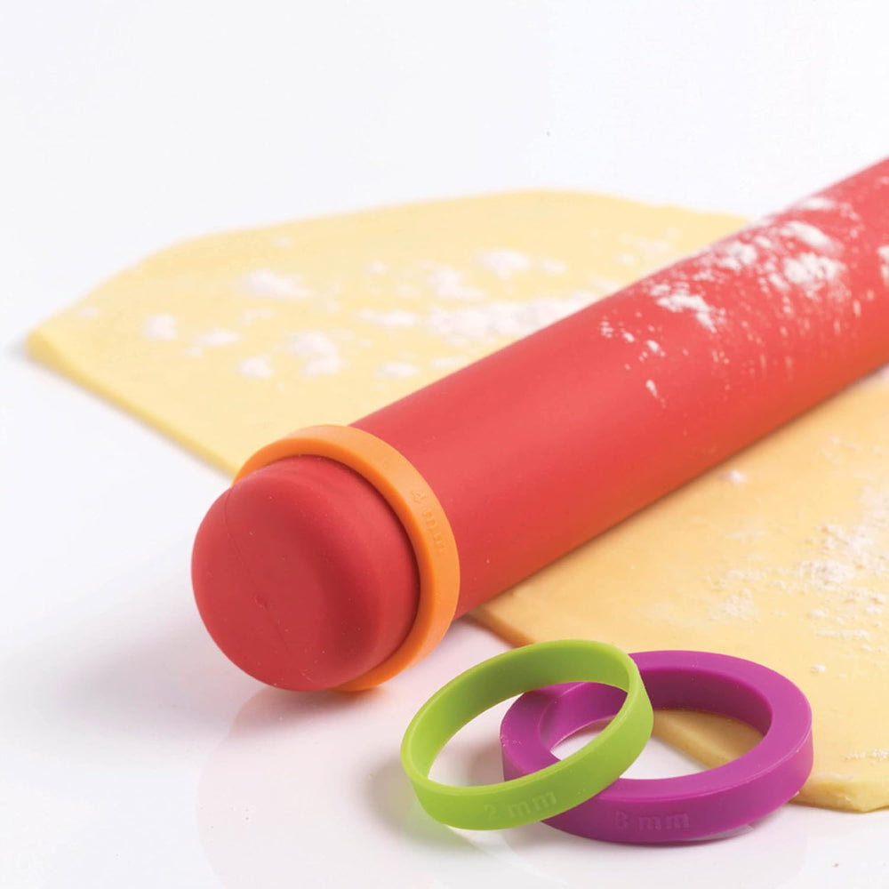 Mastrad F11870 Höhenverstellbarer Silikon-Teigroller