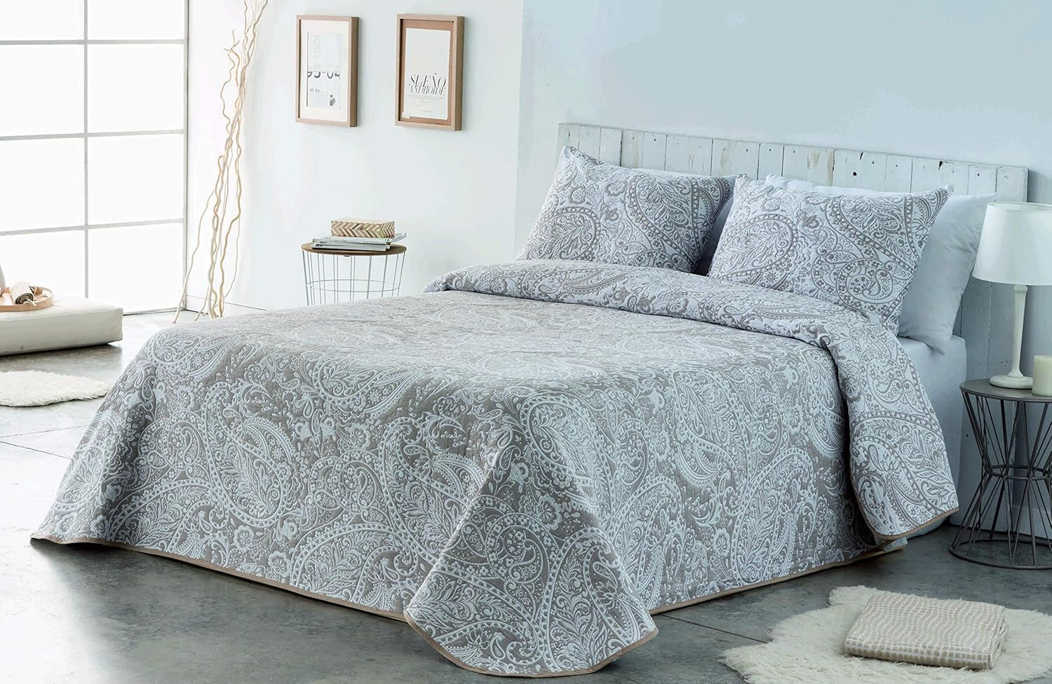 VIALMAN Manta ligera Sofia 29, Algodón Poliéster, Marrón, Cama 135: 230 X 270 Cm Camas y Mantas Besuche den VIALMAN-Store Taupe 180 X 190 Cm