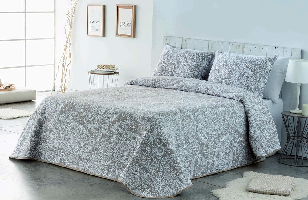 VIALMAN Manta ligera Sofia 29, Algodón Poliéster, Marrón, Cama 135: 230 X 270 Cm Camas y Mantas Besuche den VIALMAN-Store Taupe 180 X 190 Cm