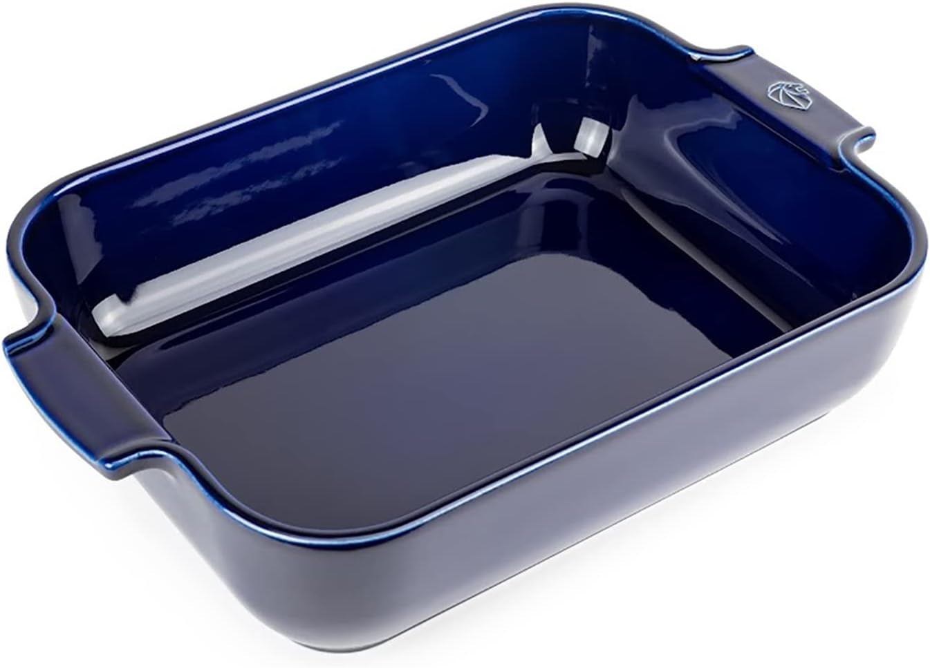 Peugeot Appolia Rechteckige Auflaufform Mit Griffen, Keramik, Schiefer / Grau, 7,2X31X21,7 Cm, Fassungsvermögen: Ca. 2 L, 60060 Moldes y bandejas para repostería Naty Shop Blau