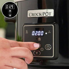 Olla de cocción lenta digital Crockpot, función mantener caliente, 2,4 litros (1-2 personas) Slow Cooker Naty Shop
