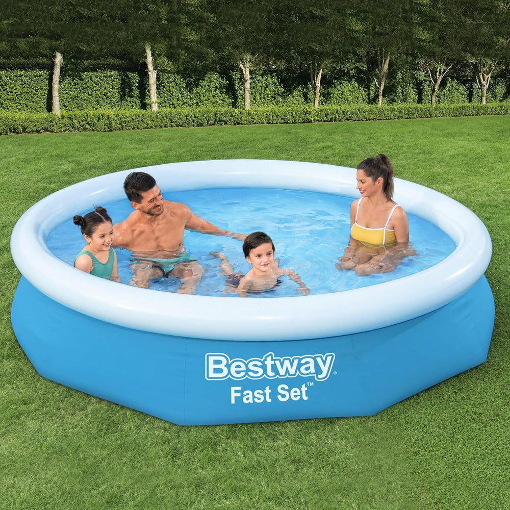Piscina elevada Bestway Fast Set sin bomba 305 x 66 cm, azul, redonda (57456)