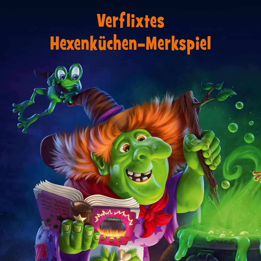 Kosmos 683498 Veneno de araña y limo de rana: ¿Qué hay en la caldera? Un divertido juego de memoria para 2-4 jugadores, juego de mesa, juego para niños de 6 años en adelante.