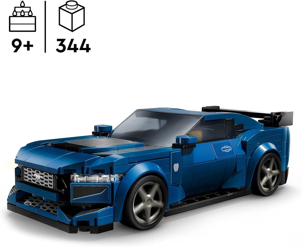 LEGO Speed Champions Ford Mustang Coche deportivo Dark Horse Minifiguras Coche de juguete para que los niños construyan, jueguen y expongan, regalo para niños, niñas y fanáticos de los automóviles 9 años 76920 Juegos de construcción Besuche den LEGO-Store