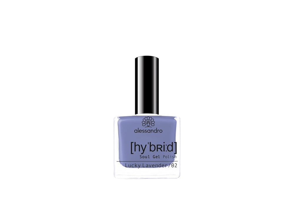 Esmalte de uñas híbrido Alessandro Lucky Lavender - tono lavanda - Uñas perfectas en solo 3 pasos, sin LED - ¡Dura hasta 10 días!