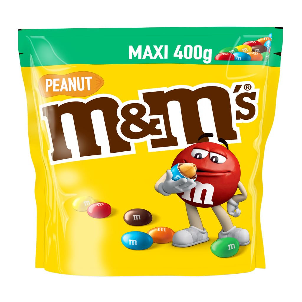 M&M'S Crujientes pepitas de chocolate con núcleo crujiente Naty Shop Caramelos de Chocolate con Cacahuete 400G