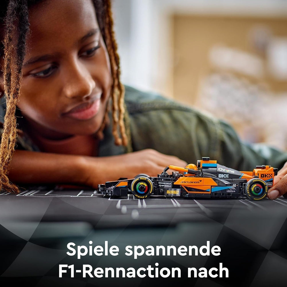 LEGO Speed Champions Coche de carreras de Fórmula 1 Mclaren 2023, juguete para niños y niñas mayores de 9 años a quienes les gusta jugar de forma independiente, modelo de vehículo para construir, decoración de la habitación infantil 76919 Juegos de construcción Besuche den LEGO-Store