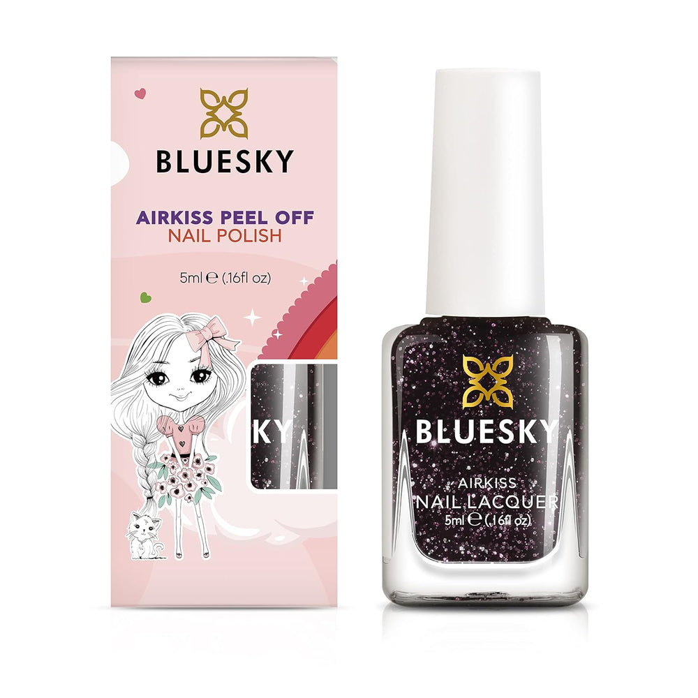 Esmalte de uñas para niños Bluesky - Stardust Brown, fácil de aplicar, no tóxico, a base de agua, esmalte de uñas plano para niños, 5 ml, 1 paquete