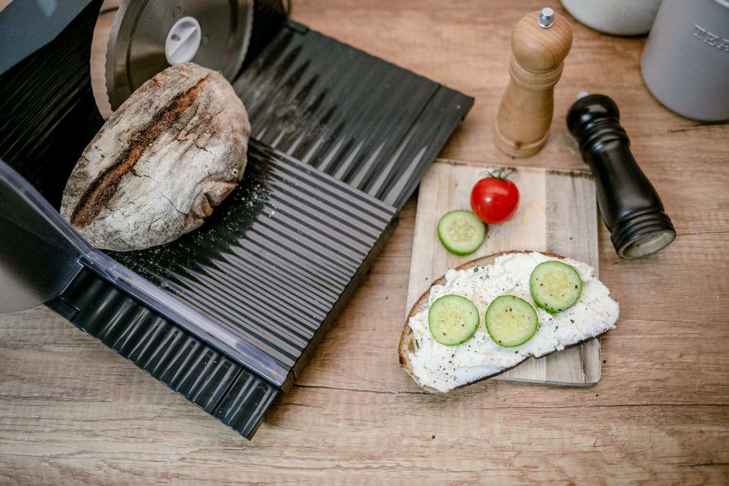 Cortadora multifuncional Steba, espesor de corte ajustable hasta 17 mm, protección para las manos Cortadoras Rasnite y Naty Shop