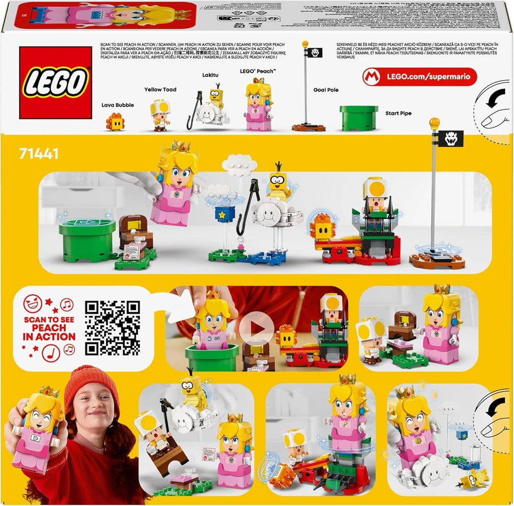 LEGO Super Mario Aventuras con Melocotón Interactivo, Set de Juego Infantil con Sapo Amarillo, Regalo de Nintendo para niños, niñas y todos los jugadores a partir de 6 años 71441 Juegos de construcción Besuche den LEGO-Store