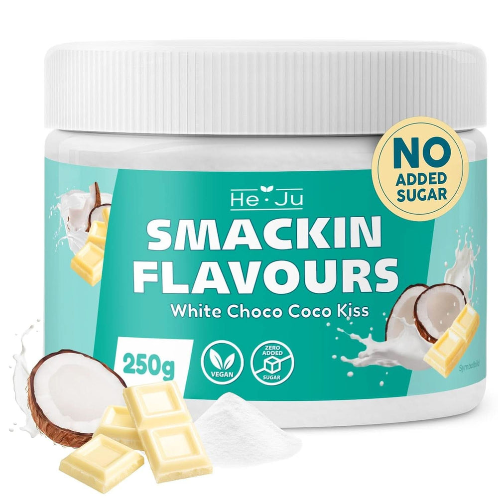 He-Ju, Polvo con sabor a chocolate blanco y coco, 250 gramos Tienda Aromas Naty