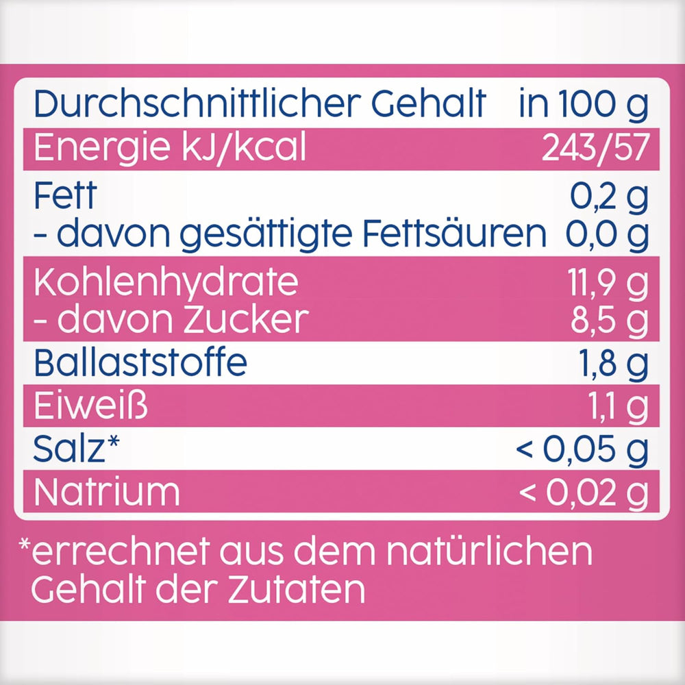 Sobres exprimibles de fruta, frambuesa, manzana, plátano y espelta - 16 piezas (paquete de 4, 4 x 90 g cada uno), sin azúcares añadidos, elaborados a base de frutos rojos y cereales saludables, ideales para snacks para llevar y autoconsumo