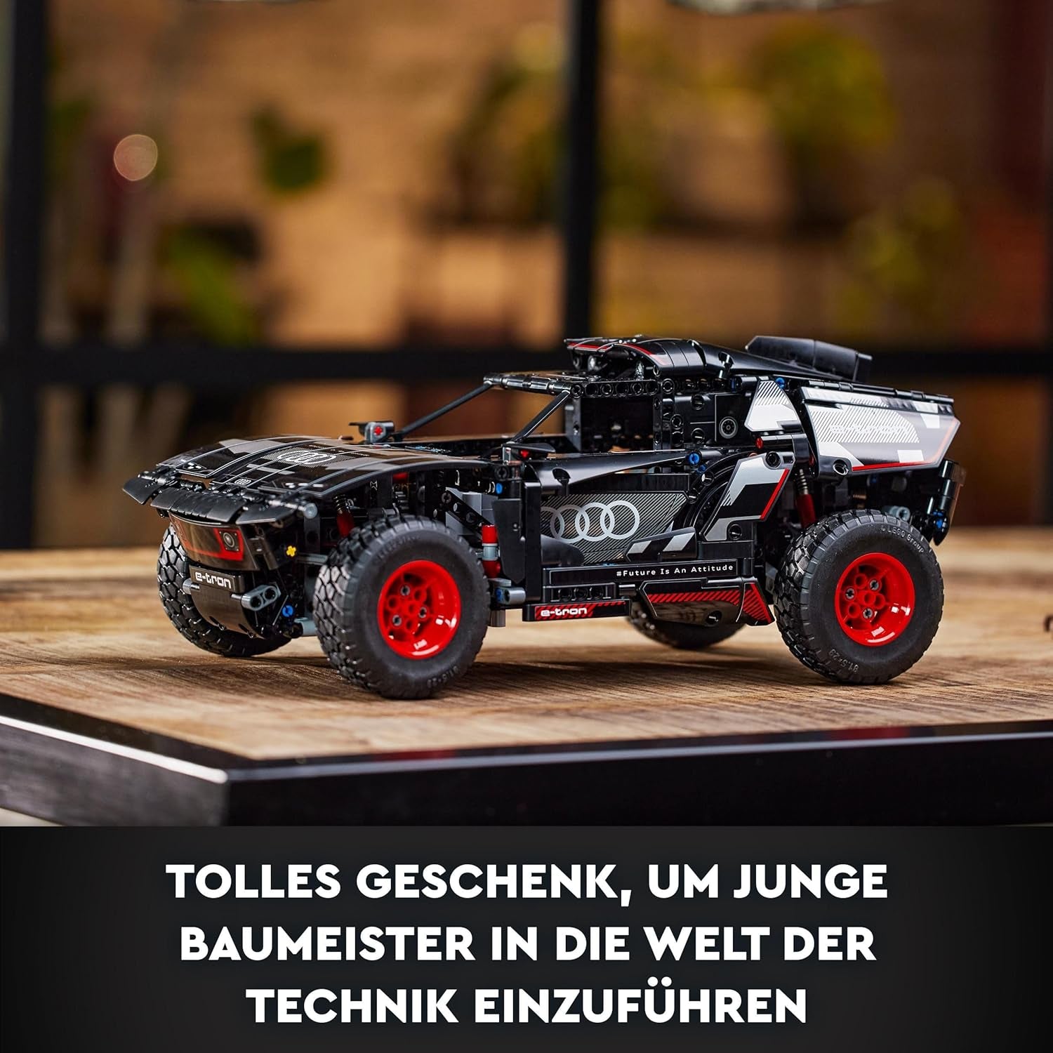 LEGO 42160 Technic Audi RS Q e-tron, Rallye-Auto-Spielzeug, Dakar-Rallye-Geländewagen, App-steuerter RC mit Control+, Geschenk für Jungen, Mädchen y Fans ab 10 Jahren zum Bauen