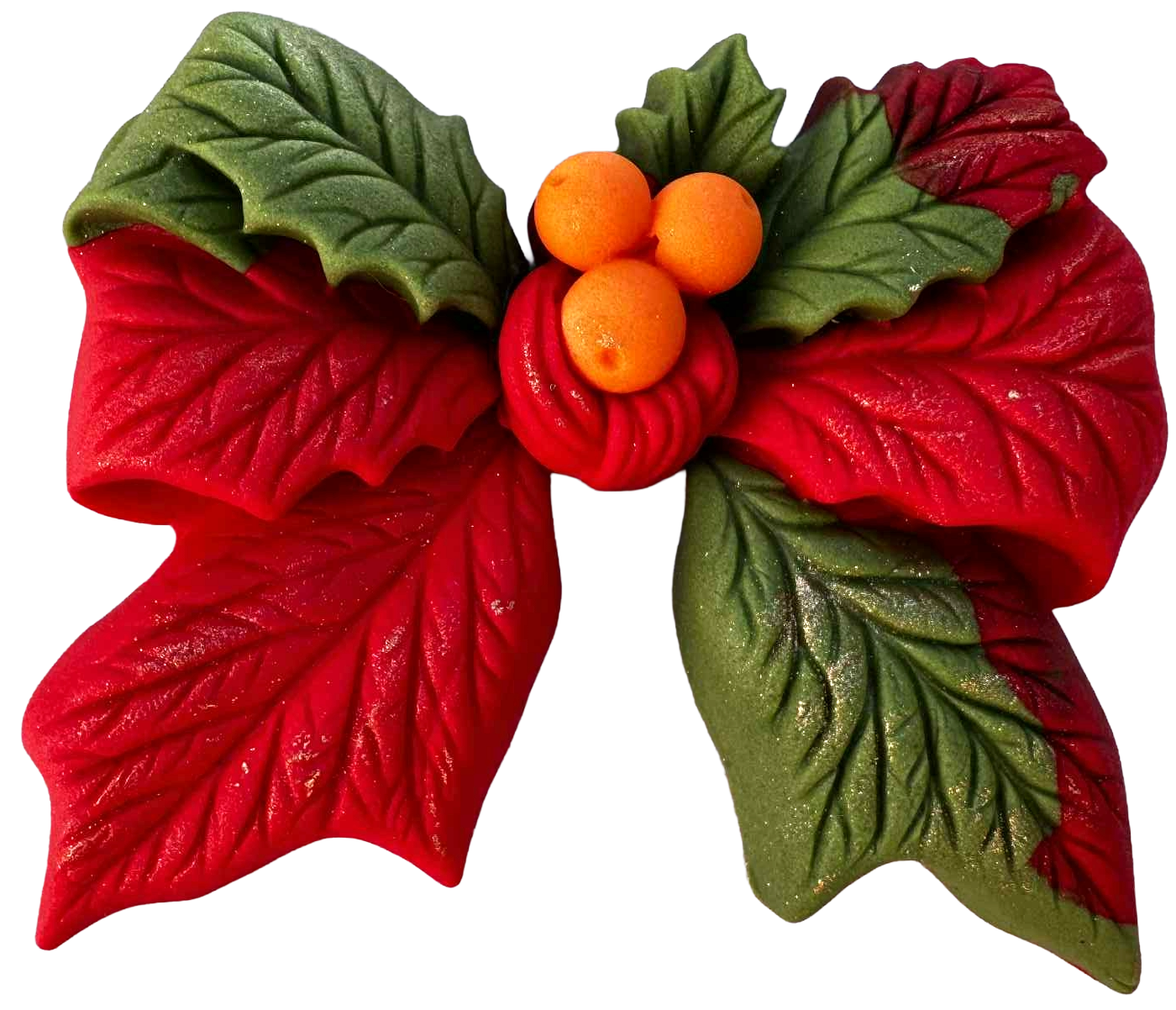 Flor navideña comestible – decoración para tartas