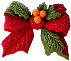 Flor navideña comestible – decoración para tartas