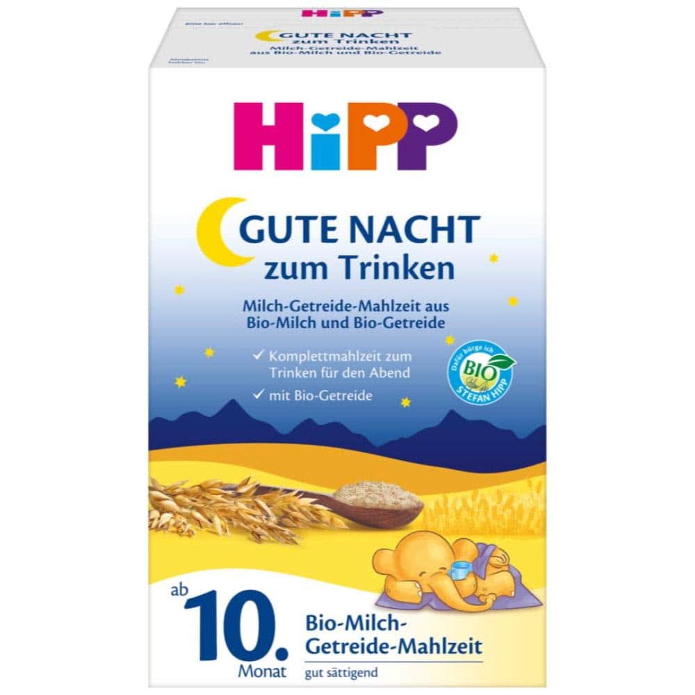 Hipp BIO, leche infantil, pack de 4 (4 x 600 g) Madre e Hijo Naty Shop Classic Formula Leche de fórmula ecológica para antes de dormir