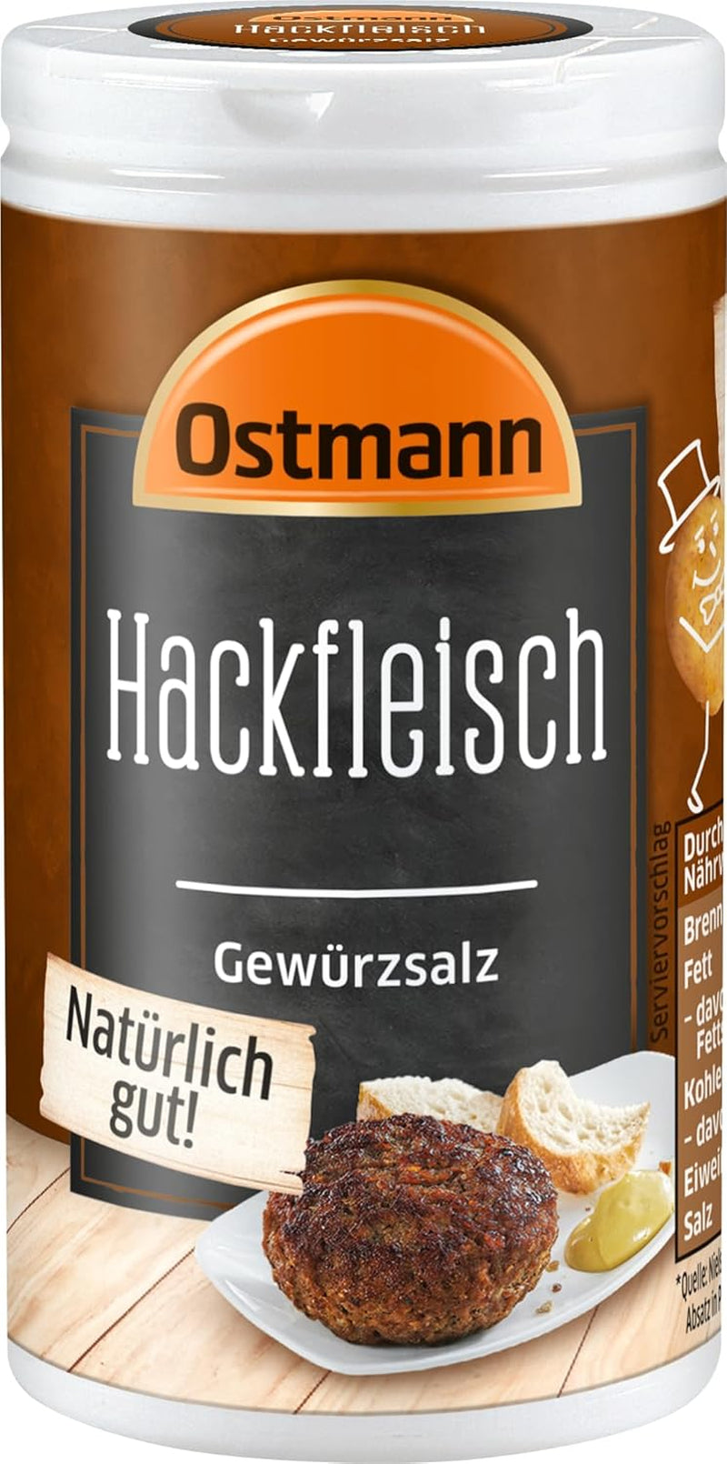 Ostmann Gewürze - Hackfleisch Gewürzsalz | Gewürz für Hackfleisch, Buletten oder Cevapcici | 60 g en estreudosis