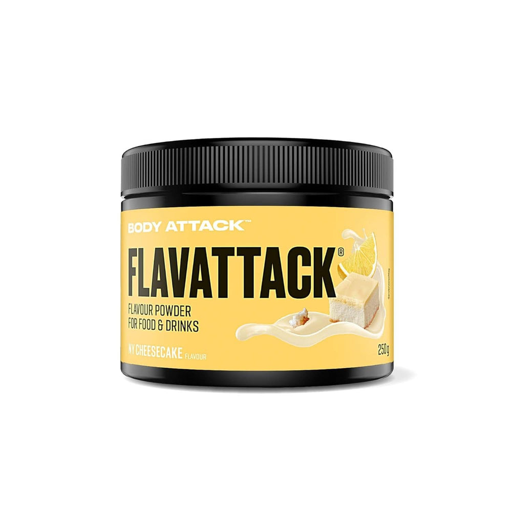 Body Attack Flavattack®, Double Choc Brownie, 250G / 83 porciones Aromas Naty Shop 250 gramos New York Cheesecake