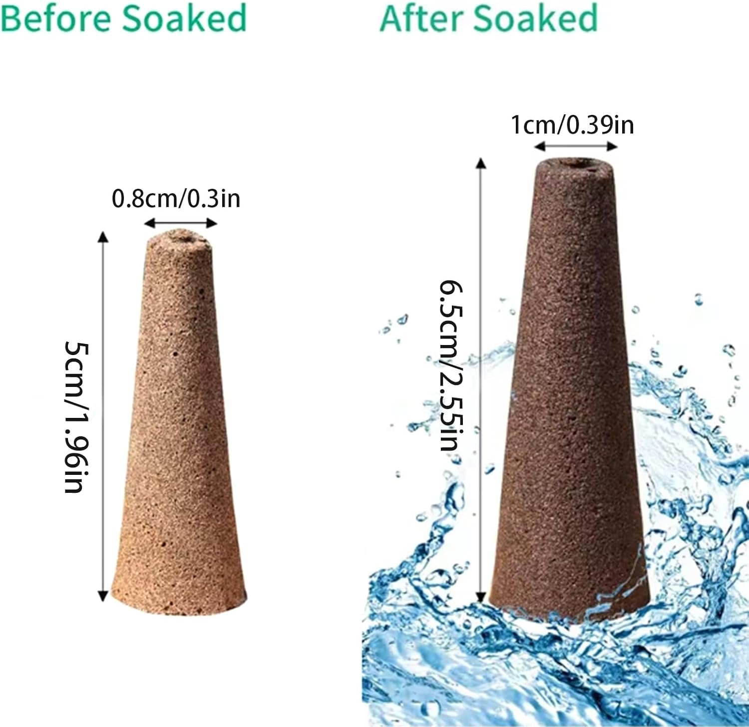 50 Esponjas de Cultivo de Repuesto, Tubos de Establecimiento de Semillas, Tapones de Esponja para Cultivo de Raíces, Kits de Cultivo Hidropónicos para Sistemas de Cultivo Hidropónicos, Hidropónicos de Interior, Jardín