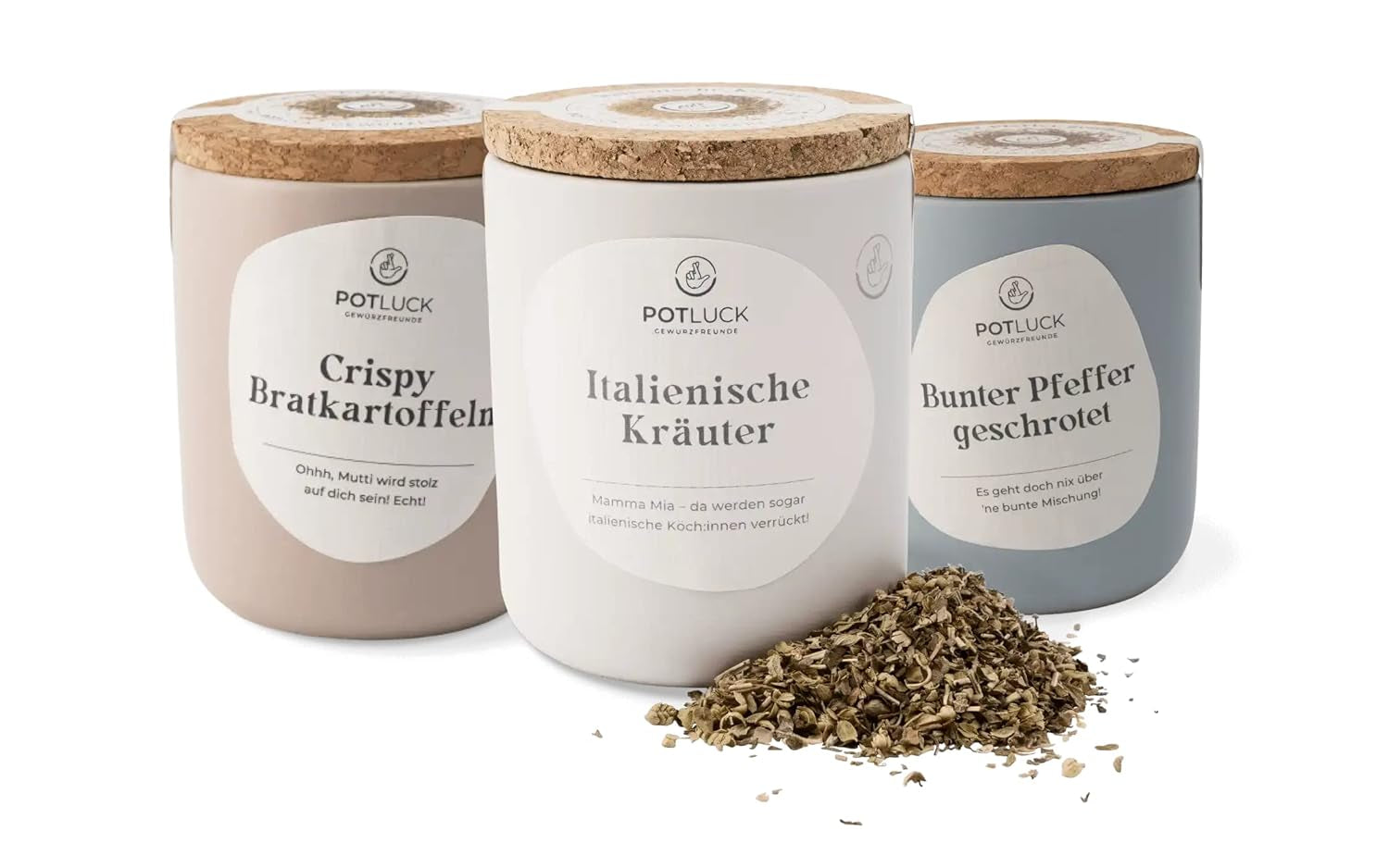 Comida compartida | Feta Gewürz | Gewürzmischung im Keramiktopf | 50g | Mit natürliche Inhaltsstoffen