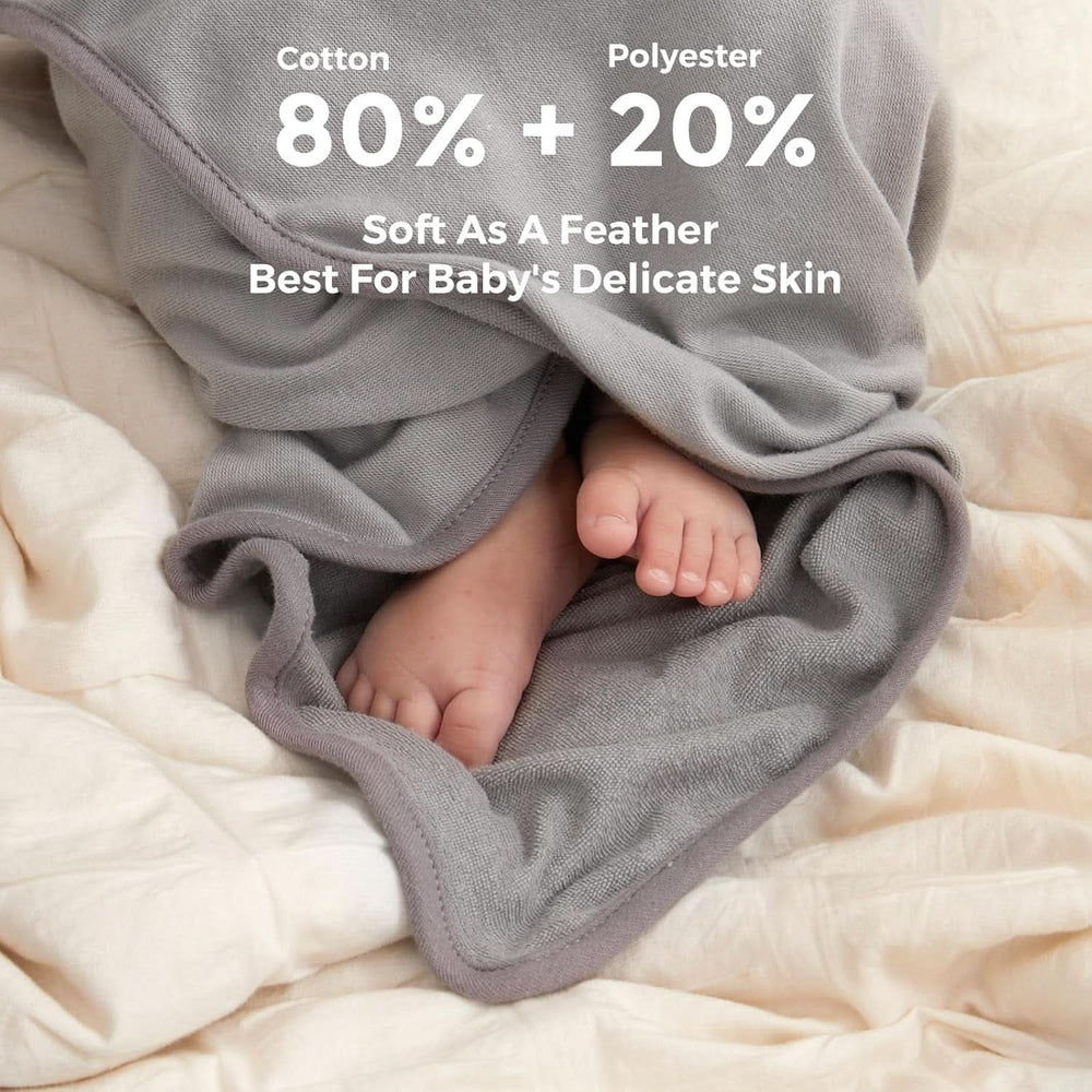 Momcozy Juego de toallas de baño para bebé de 8 piezas, 2 x toallas con capucha de 76 x 76 cm y 6 x toallas de bebé de 24 x 24 cm Mother and Child Naty Shop