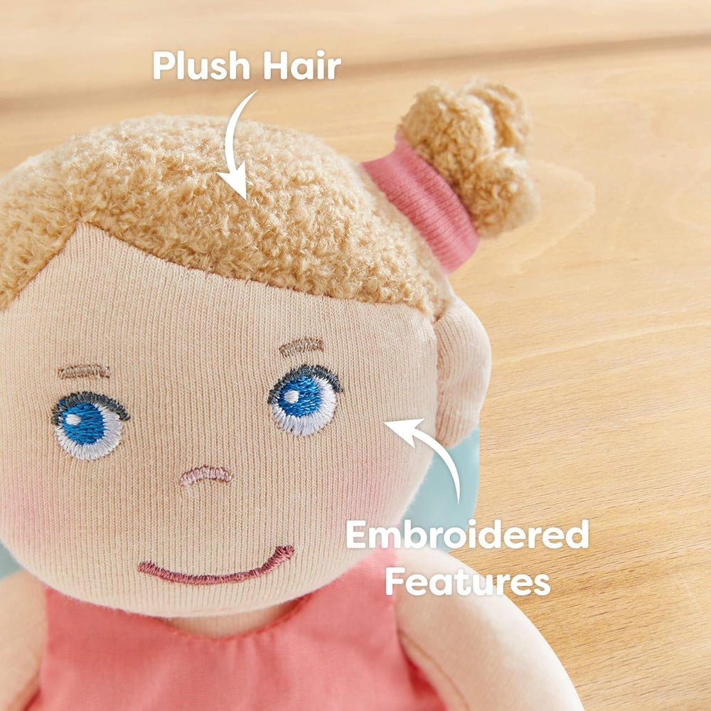 HABA Schutzengel Lore – Kuscheliges Stoffpüppchen (15 cm), perfektes Willkommensgeschenk für Babys & Kleinkinder – Waschbar bei 30 °C – 2011870001