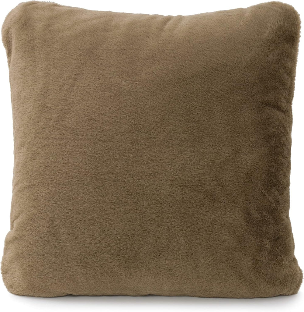 Gözze - Cómoda funda de almohada, Merino Feeling, 50X50 Cm - Verde oscuro Camas y mantas Besuche den Gözze-Store Taupe