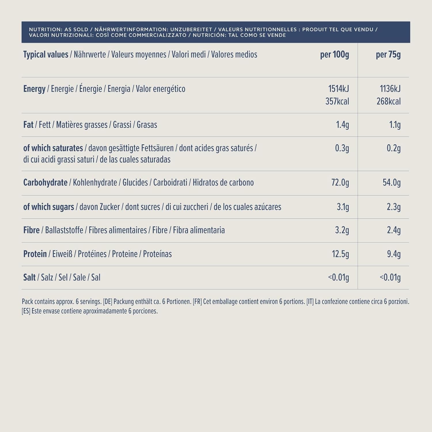 Láminas de lasaña de Amazon, 500g