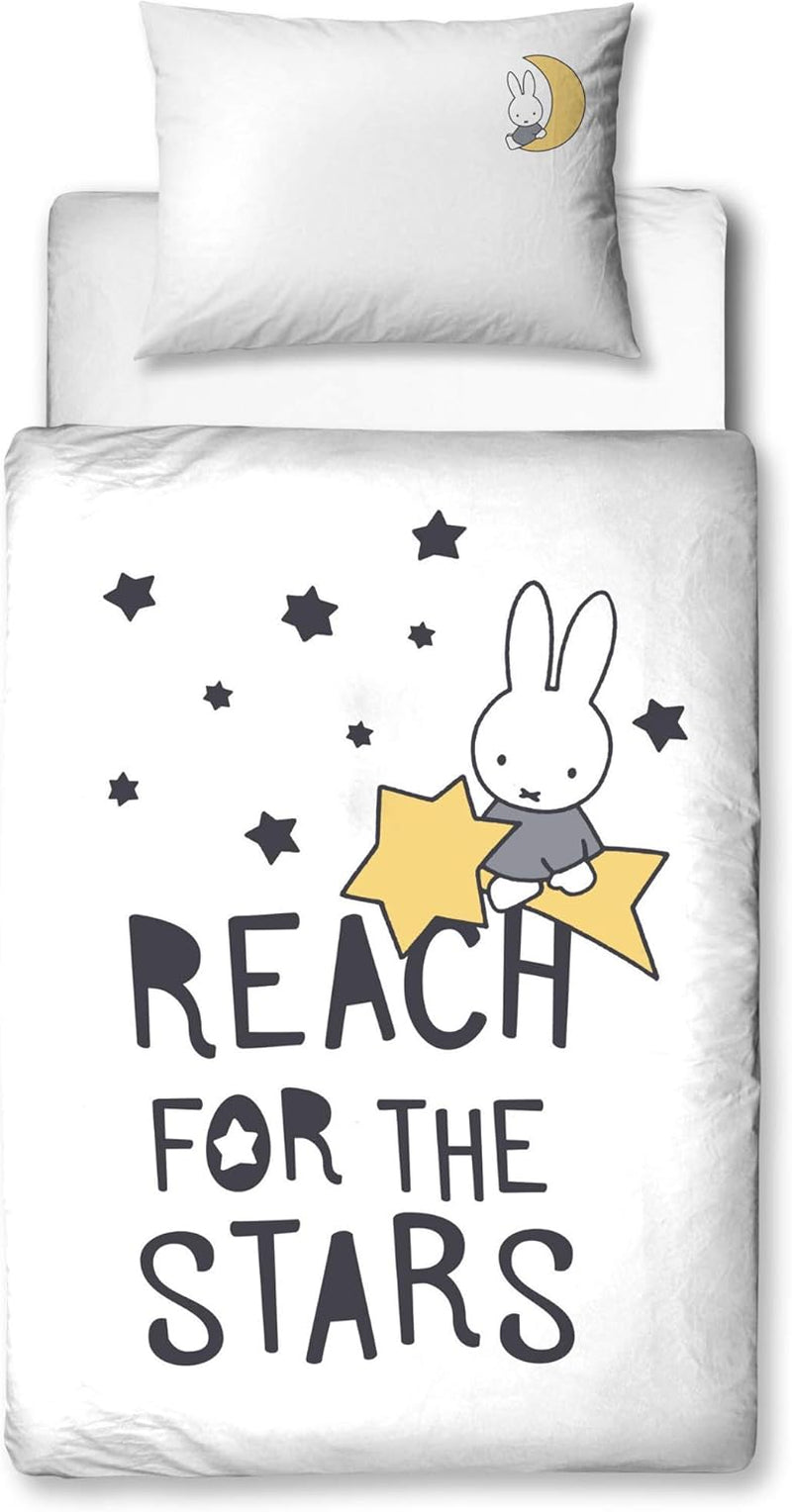 Ropa de cama infantil, conejito y estrellas, algodón Ropa de cama infantil Naty Shop Default Title