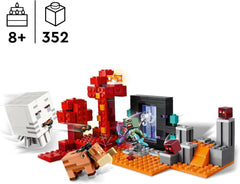 LEGO Minecraft Emboscada en el Portal Abisal Juego Abisal de Juguete para Niños con Escenas de Batalla y Figuras Legendarias que Incluye Ghast Regalo para Niños y Niñas Gamers 8 Años 21255 Juegos de Construcción Besuche den LEGO-Store