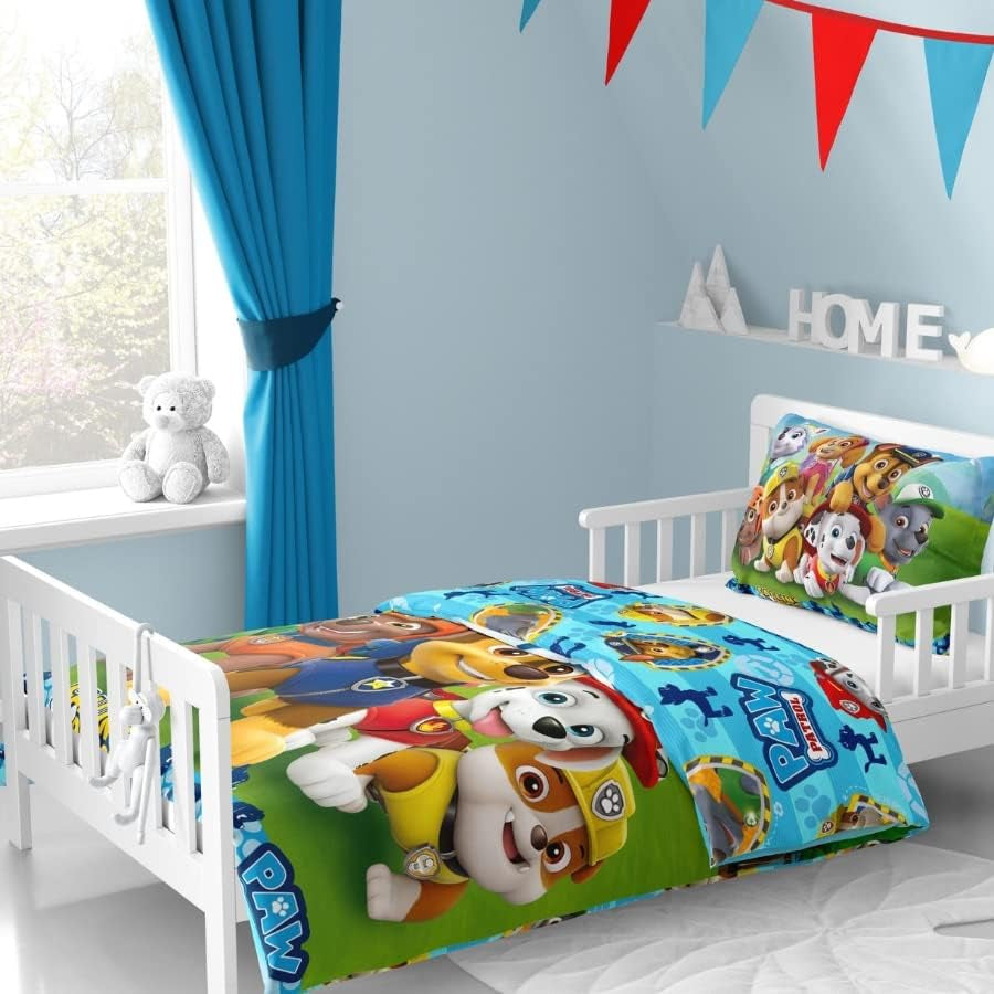 Funda De Almohada 100X135 40X60 · Compatible Con Paw Patrol Baby Kinderbettwäsche Para Mujeres Y Jóvenes · 2 Teilig · 1 Bebezug 40X60 + 1 Bettbezug 100X135 Cm Naty Shop