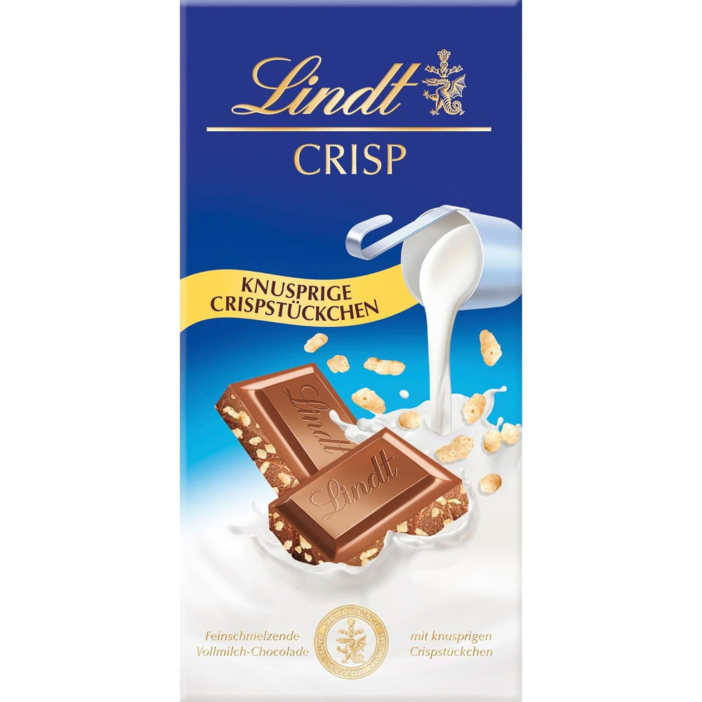 Chocolate Lindt | Barra de chocolate con leche y avellanas | 100g | Suave chocolate con leche derretido con crujientes trozos de avellana | Barra de chocolate