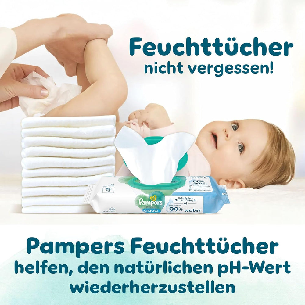 Pañales Pampers Harmony talla 6, 144 pañales, 13 kg+, protección suave para la piel con 100% protección Pampers