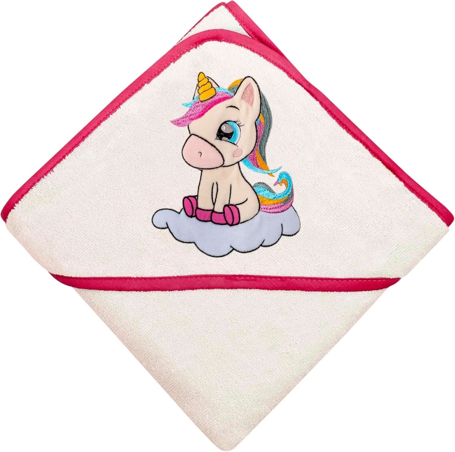 LAYNENBURG Toalla de baño con capucha Premium Baby, 100% algodón - Oeko TEX, 80 x 80 cm Madre e Hijo Naty Shop