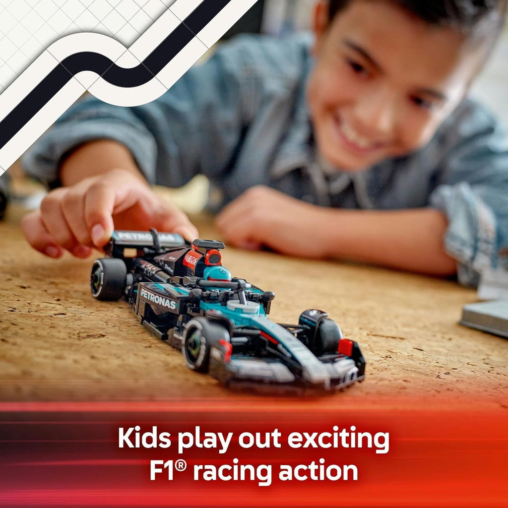 LEGO Speed Champions Mercedes-Amg F1 W15 Race Car - Jucărie cu minifigurină Formula 1 - Model de mașină de colecționat și construit - Cadou pentru băieți și fete 10+ sau fani adulți 77244 Seturi de constructie Besuche den LEGO-Store