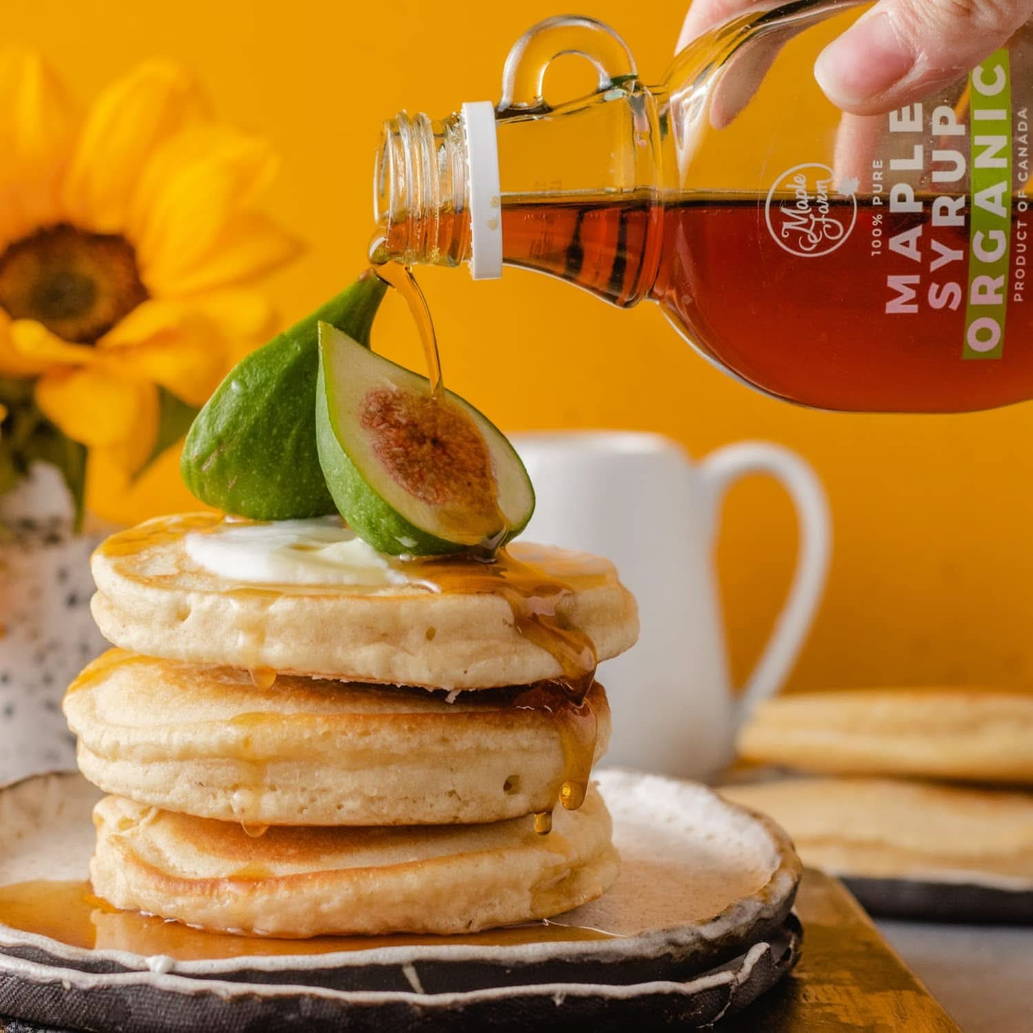 Maplefarm - Sirope Puro de Arce Oscuro Orgánico Canadiense, Grado A, Oscuro, Sabor Fuerte - 250ml Edulcorantes Naty Shop