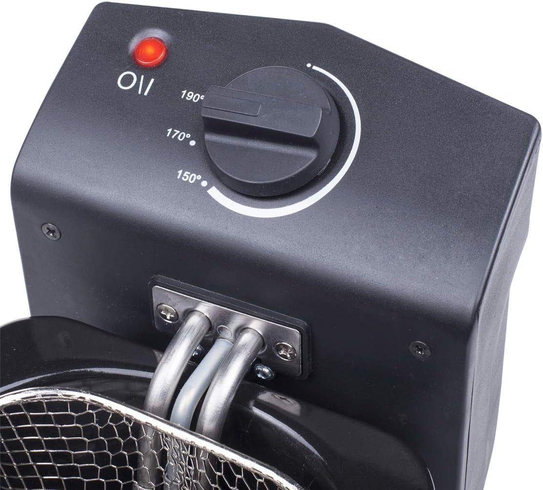 Freidora Tristar de acero inoxidable - Con 2 litros de capacidad, función zona fría y termostato regulable hasta 190°C, FR-6919, plateada Electrodomésticos Naty Shop