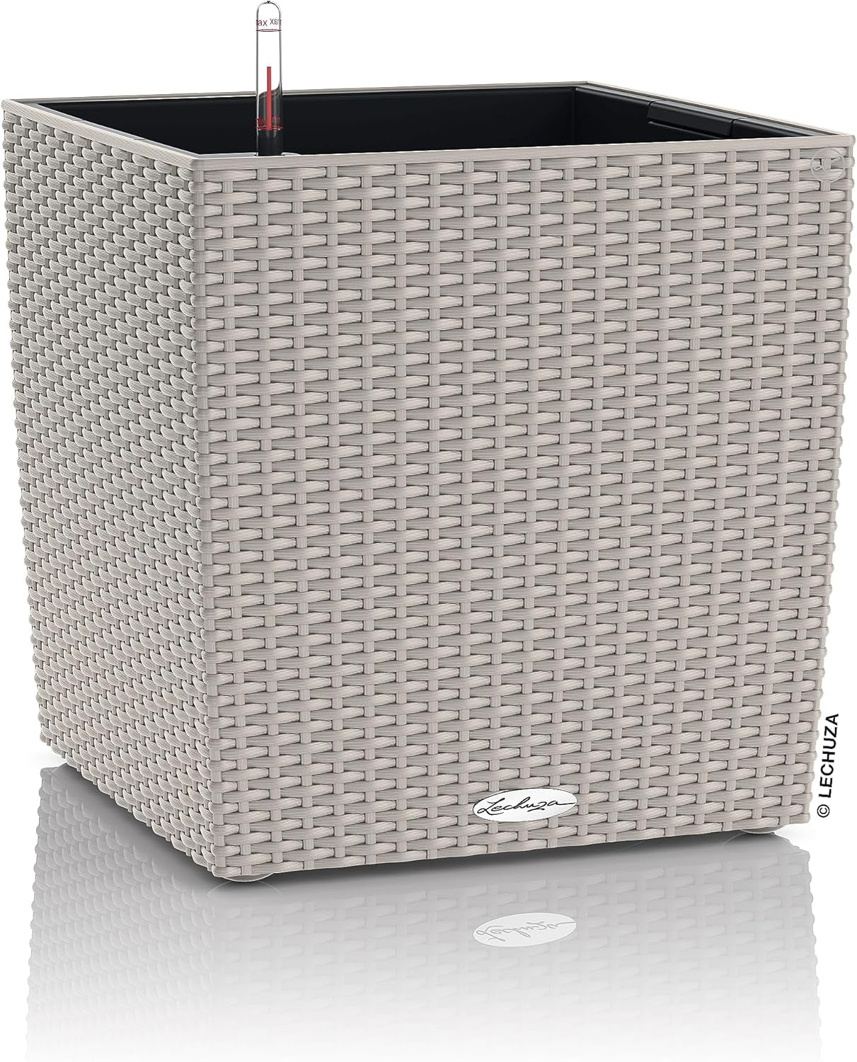 LECHUZA CUBE Cottage 30 granit 15372